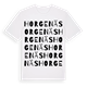 White t-shirt med Horgenäs ordlek t-shirt