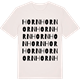 Vintage White t-shirt med Horn ordlek t-shirt