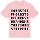 Pink Cotton t-shirt med Hornstorp ordlek t-shirt