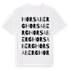 White t-shirt med Horsaberg ordlek t-shirt
