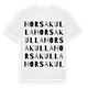 Horsakulla ordlek t-shirt