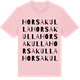 Pink Cotton t-shirt med Horsakulla ordlek t-shirt