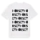 White t-shirt med Hörset ordlek t-shirt