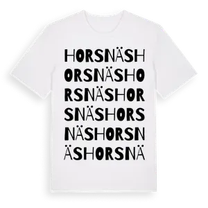 Horsnäs ordlek t-shirt – ekologisk bomull t-shirt från Pinshirt
