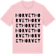 Pink Cotton t-shirt med Horvet ordlek t-shirt