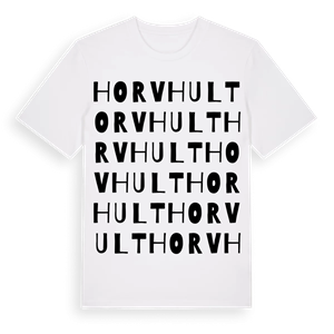 Horvhult ordlek t-shirt – ekologisk bomull t-shirt från Pinshirt