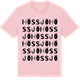 Pink Cotton t-shirt med Hössjö ordlek t-shirt
