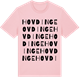 Pink Cotton t-shirt med Hovdinge ordlek t-shirt
