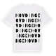 White t-shirt med Hovdinge ordlek t-shirt