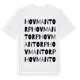 White t-shirt med Hovmantorp ordlek t-shirt