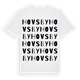 White t-shirt med Hovsby ordlek t-shirt