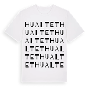 Hualtet ordlek t-shirt – ekologisk bomull t-shirt från Pinshirt