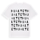 Hualtet ordlek t-shirt