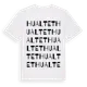White t-shirt med Hualtet ordlek t-shirt