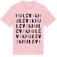 Pink Cotton t-shirt med Hulevik ordlek t-shirt