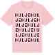 Pink Cotton t-shirt med Hulje ordlek t-shirt