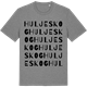 Mid Heather Gray t-shirt med Huljeskog ordlek t-shirt