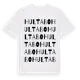 White t-shirt med Hultabo ordlek t-shirt