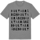 Mid Heather Gray t-shirt med Hultabrånen ordlek t-shirt