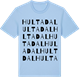 Blue Soul t-shirt med Hultadal ordlek t-shirt