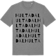Mid Heather Gray t-shirt med Hultadal ordlek t-shirt