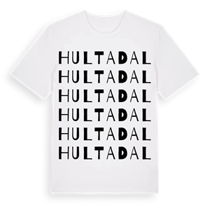 Hultadal ordlek t-shirt – ekologisk bomull t-shirt från Pinshirt