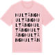 Pink Cotton t-shirt med Hultäng ordlek t-shirt