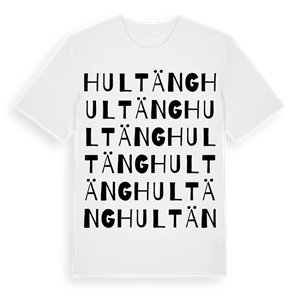 Hultäng ordlek t-shirt – ekologisk bomull t-shirt från Pinshirt