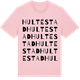 Pink Cotton t-shirt med Hultestad ordlek t-shirt