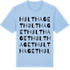 Blue Soul t-shirt med Hulthaget ordlek t-shirt