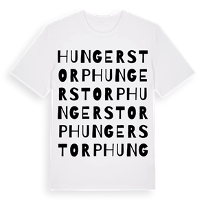 Hungerstorp ordlek t-shirt – ekologisk bomull t-shirt från Pinshirt