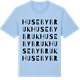 Blue Soul t-shirt med Huseby Bruk ordlek t-shirt