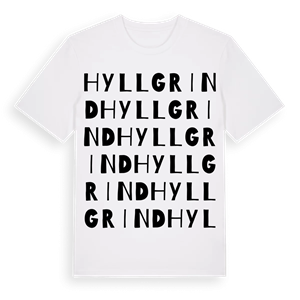 Hyllgrind ordlek t-shirt – ekologisk bomull t-shirt från Pinshirt