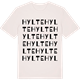 Vintage White t-shirt med Hylte ordlek t-shirt