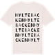 Vintage White t-shirt med Hyltebacken ordlek t-shirt
