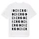 White t-shirt med Ideberg ordlek t-shirt