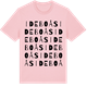 Pink Cotton t-shirt med Ideboås ordlek t-shirt