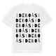 White t-shirt med Ideboås ordlek t-shirt