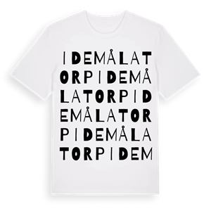 Idemålatorp ordlek t-shirt – ekologisk bomull t-shirt från Pinshirt