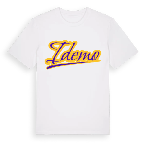 Idemo baseball t-shirt – ekologisk bomull t-shirt från Pinshirt