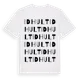 White t-shirt med Idhult ordlek t-shirt