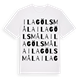 Ilagölsmåla ordlek t-shirt