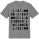 Mid Heather Gray t-shirt med Ilareudden ordlek t-shirt