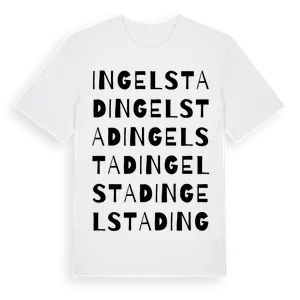 Ingelstad ordlek t-shirt – ekologisk bomull t-shirt från Pinshirt