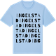 Blue Soul t-shirt med Ingelstad ordlek t-shirt