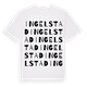 White t-shirt med Ingelstad ordlek t-shirt