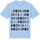 Blue Soul t-shirt med Ingemundemåla ordlek t-shirt