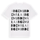 White t-shirt med Ingemundemåla ordlek t-shirt