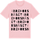Pink Cotton t-shirt med Inre Horsnäset ordlek t-shirt