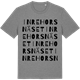 Mid Heather Gray t-shirt med Inre Horsnäset ordlek t-shirt